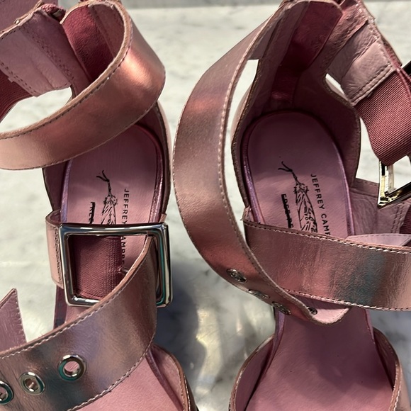 Free People Jeffrey Campbell Leather Hendrix Heels in Pink Size 6 NEW R… - Picture 10 of 16